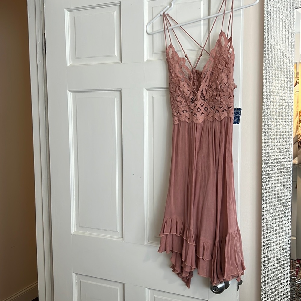 Free people intimately pink boho dress